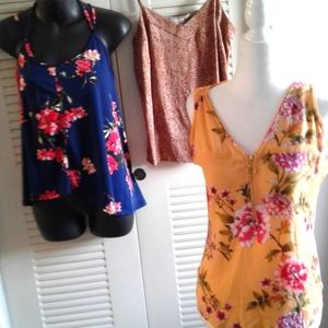 Bundle of 3 Tops, 2 Are New With Tsgs Papermoon, a. New day and Candies brands